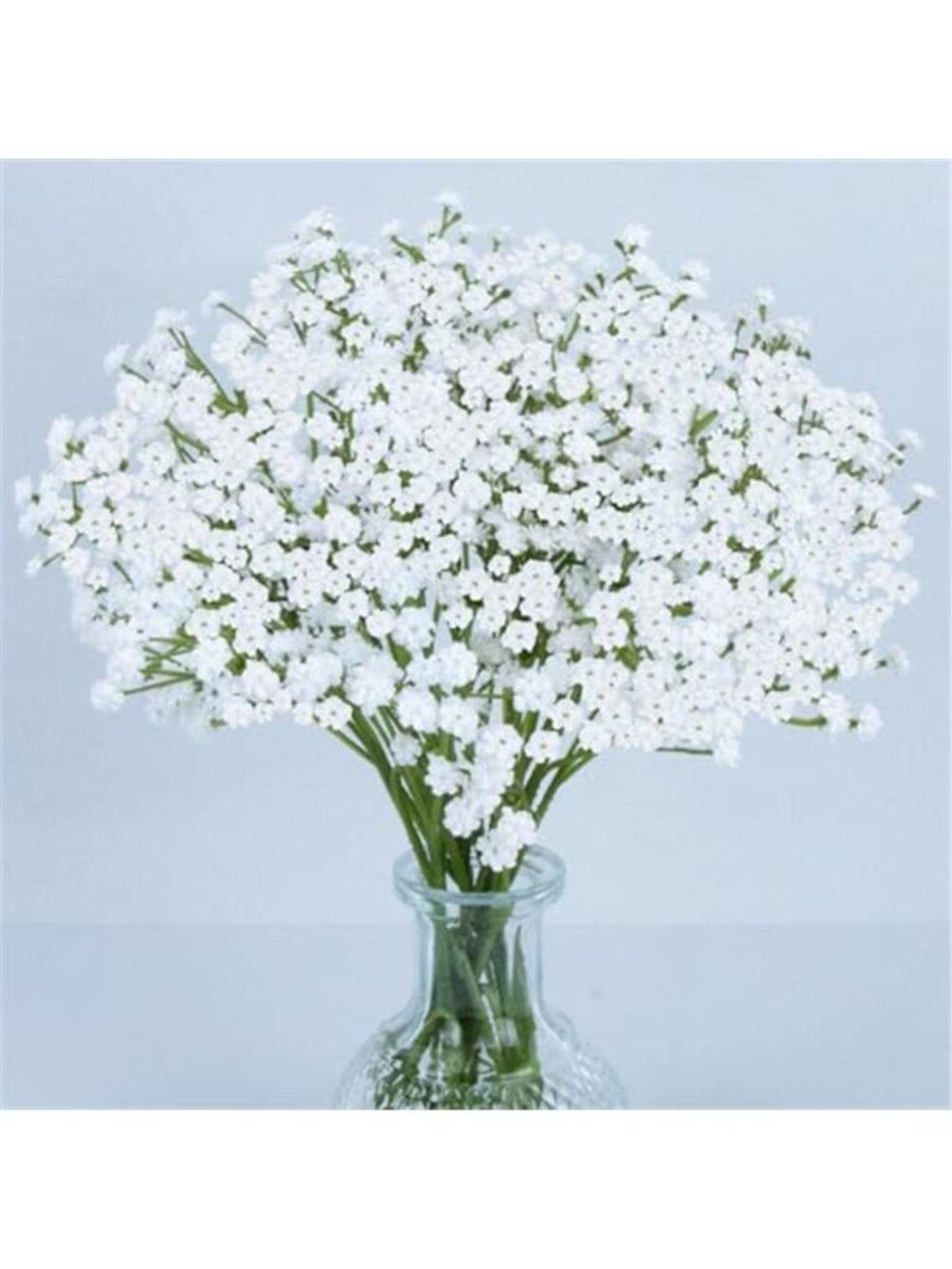 Artificial Babys Breath Flowers White Faux Gypsophila Wedding Vase Decor